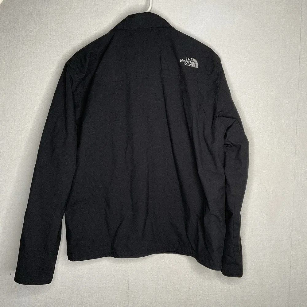 The North Face Mechanics Jacket Mens size Medium Black Full Zip Canvas‎ Lined